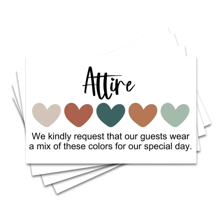 Jeweled Invitation Color Guides: 2x3.5" Color Cards for Weddings & Parties, Elegant Themed