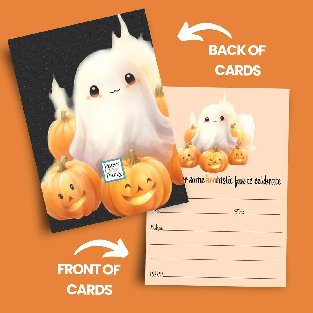 Boo Bash Halloween Invitations - 25ct, Versatile, 5x7