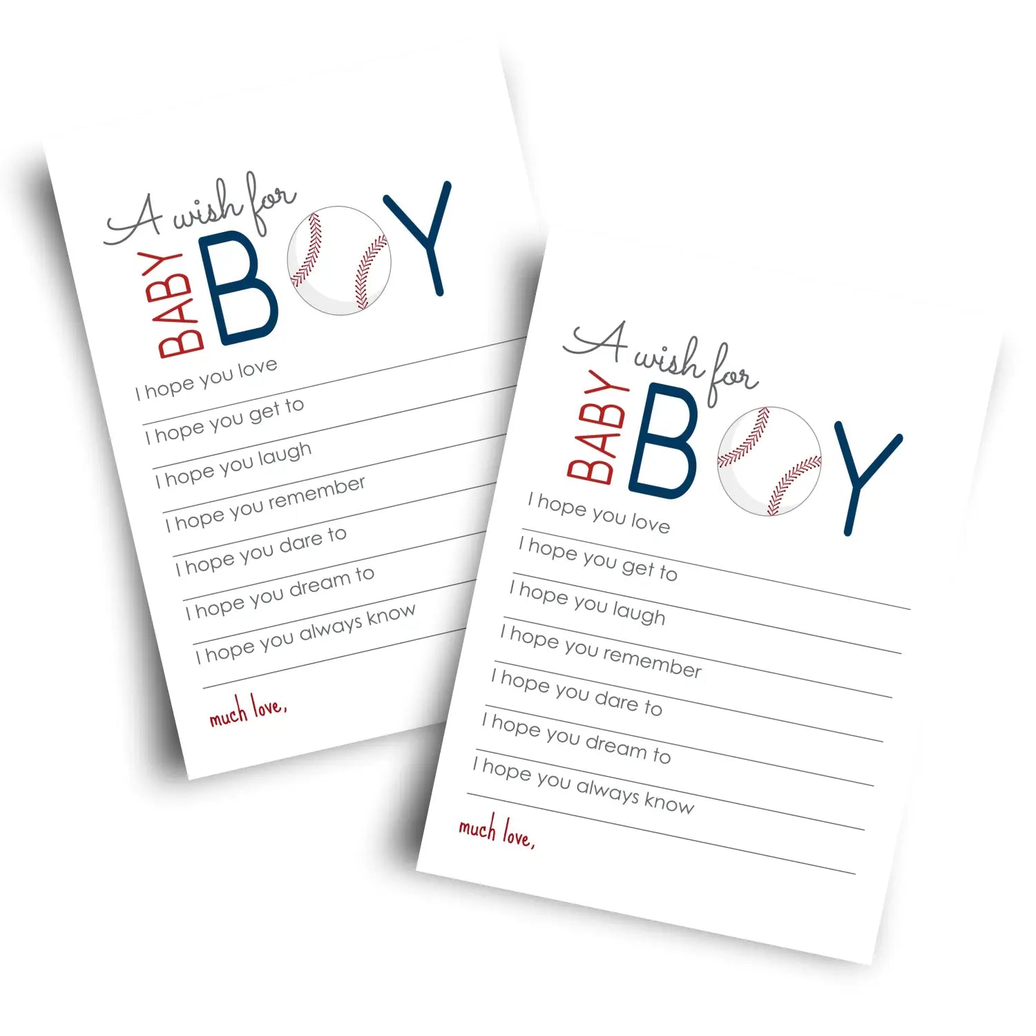 Baseball baby shower advice cards - 20-pack gender reveal wishes 4x6 memory activity set - office product