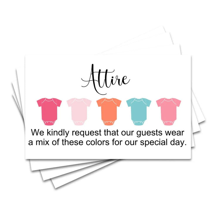 Signature collection invitation color guides: 2x3.5’’ cards for weddings & parties 100 count - invitations
