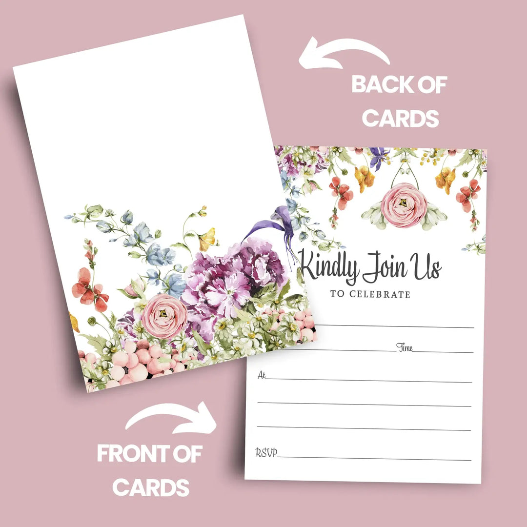 Meadow Floral Event Invites - 25ct, All-Occasion, 5x7