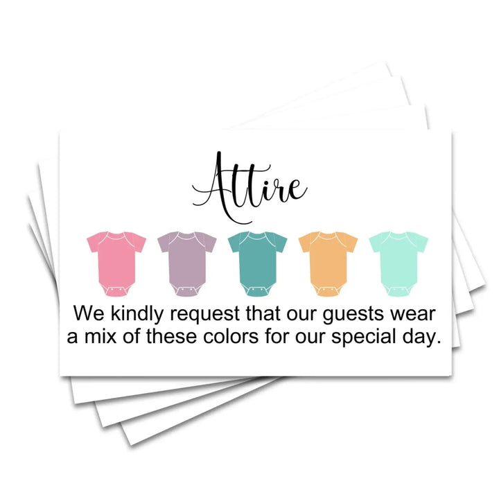 Invitation Color Guides: 2x3.5" Color Cards for Weddings & Parties, 100 Count, Pop Rock Collection