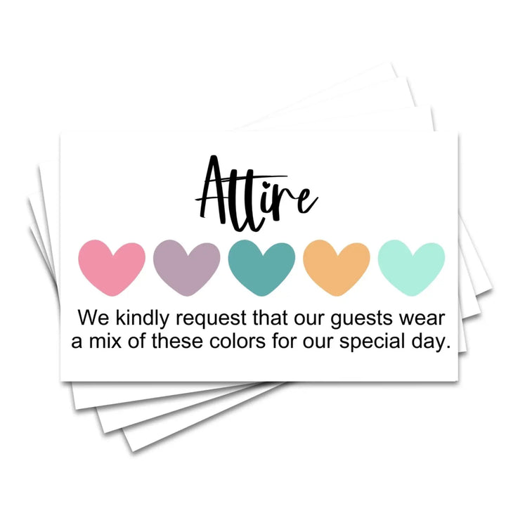 Invitation Color Guides: 2x3.5" Color Cards for Weddings & Parties, 100 Count, Pop Rock Collection
