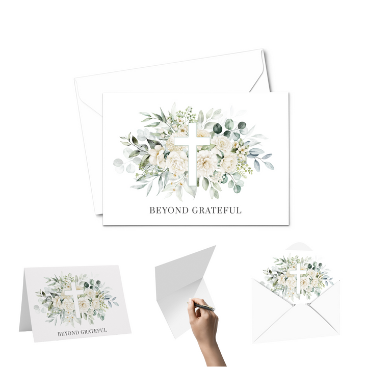 Rustic Elegance Thank You Cards with Envelopes (25 Pack) - Paper Clever Party