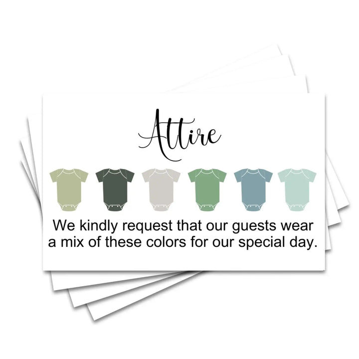 Invitation color guides: 2x3.5’’ cards for weddings & parties 100 count seaglass collection - invitations