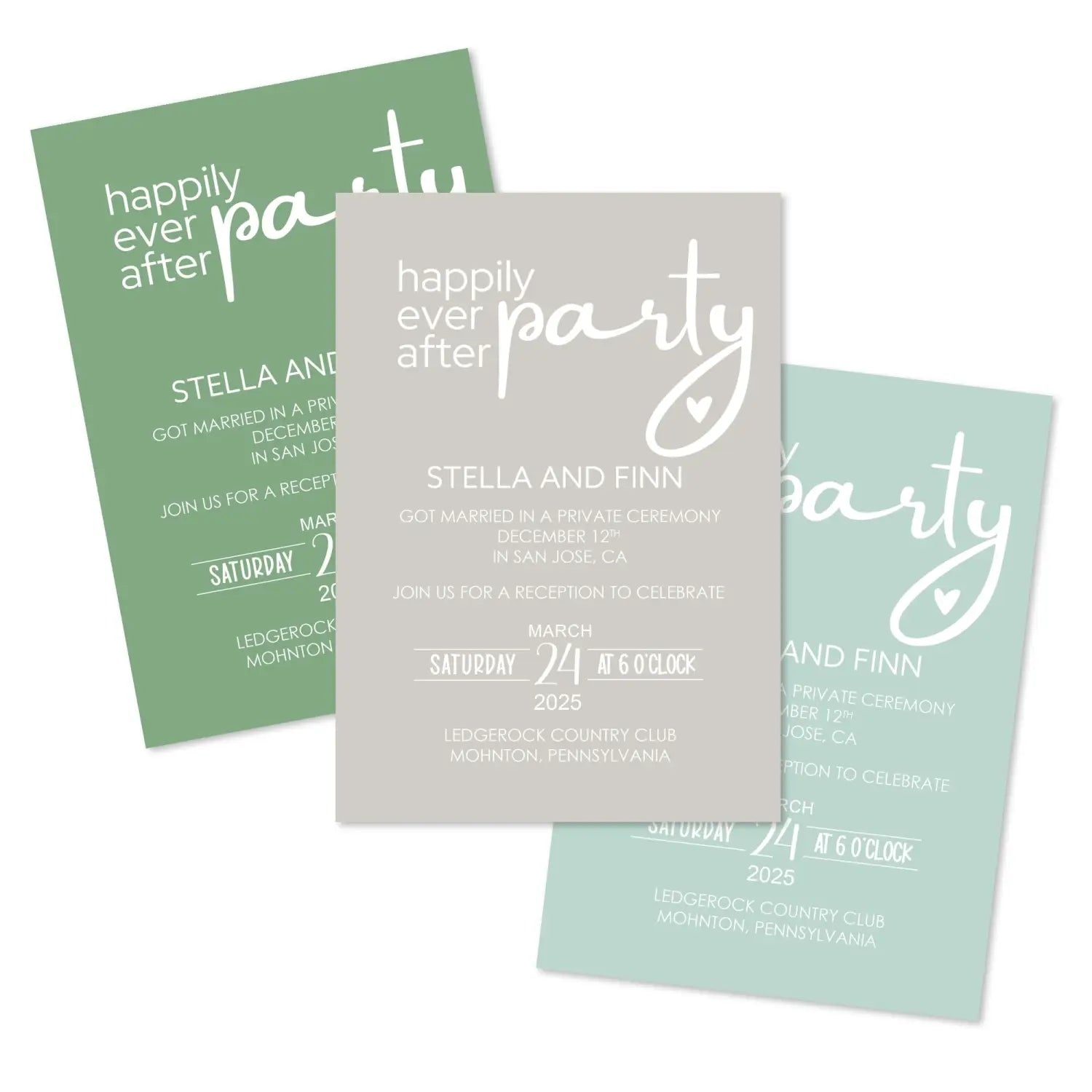 Beachy seaside invitations - customizable details - usa made ultra-quality cardstock with white envelopes fast