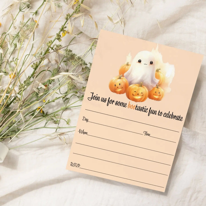 Boo Bash Halloween Invitations - 25ct, Versatile, 5x7