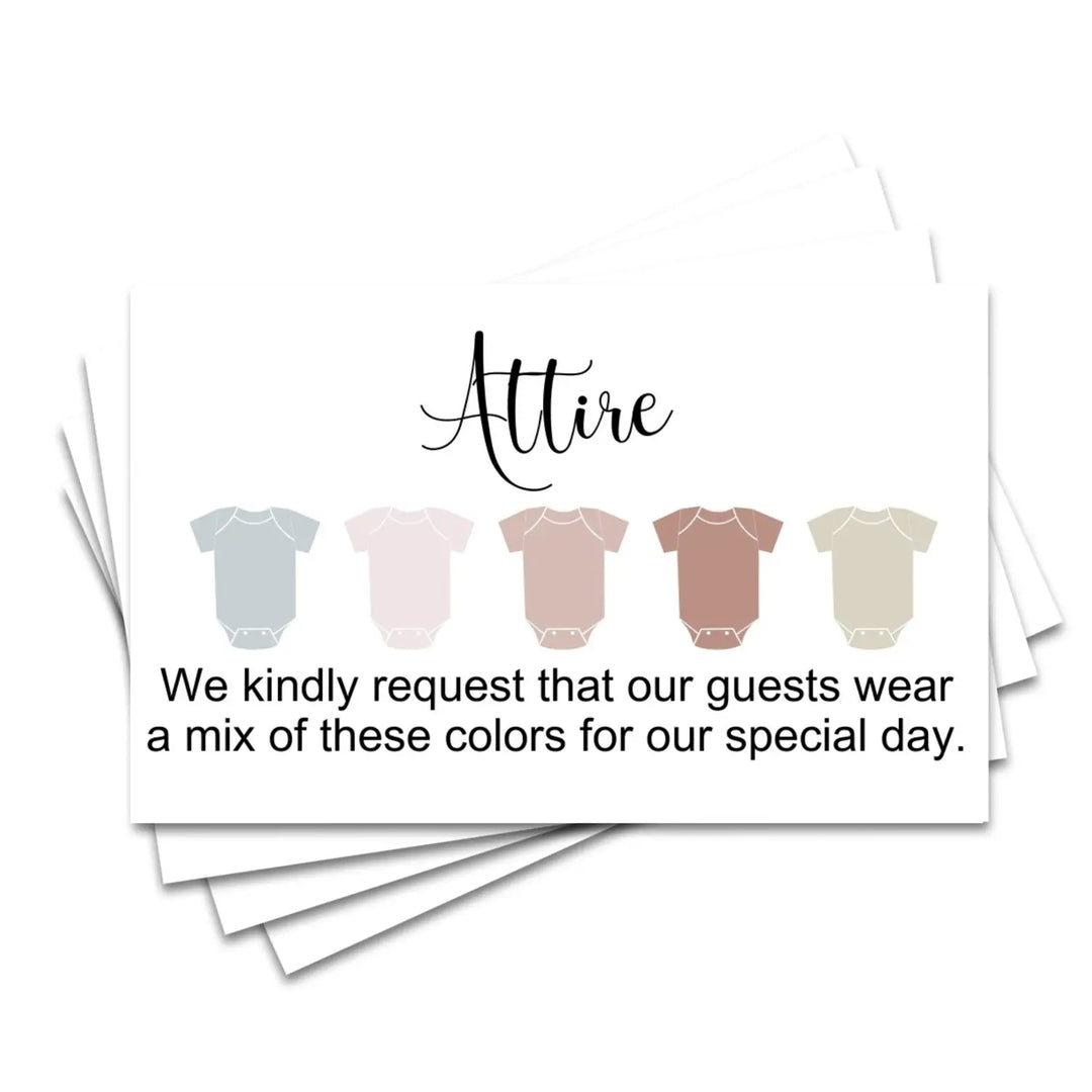 Boho invitation color guides: 2x3.5’’ cards for weddings & parties - invitations