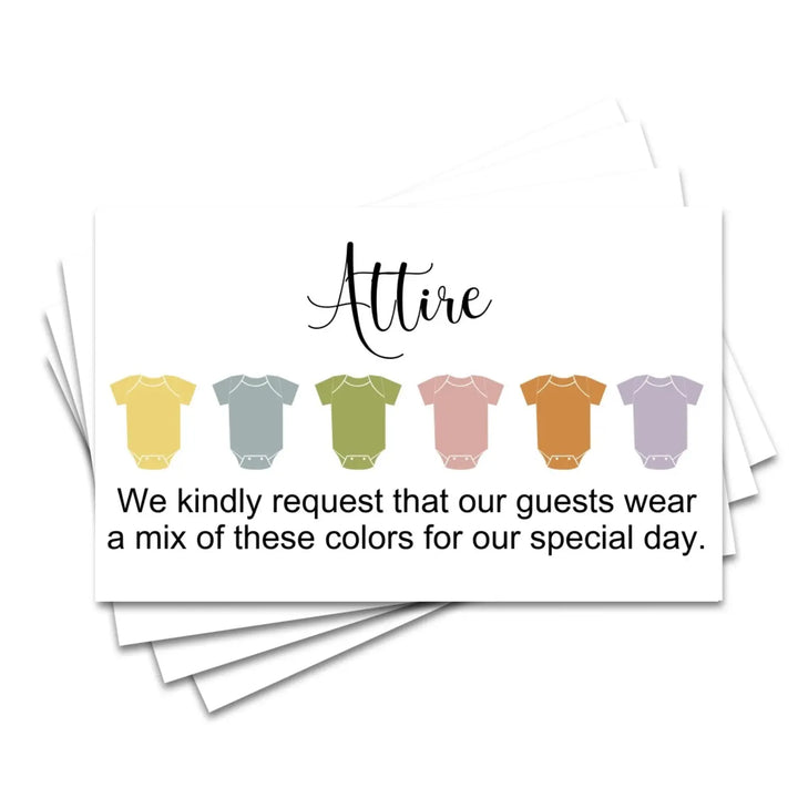 Wildflower invitation color guides: 2x3.5’’ cards for weddings & parties - invitations
