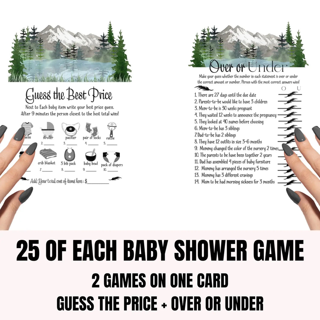 Paper Clever Party Adventure Awaits Baby Shower Game Word Scramble, GuessingPaper Clever Party