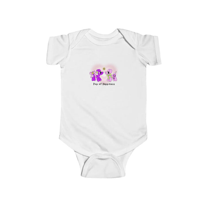 Baby bodysuit pop of happiness toddler t-shirt balloon animal graphic onesie cheerful infant tee bright & fun newborn