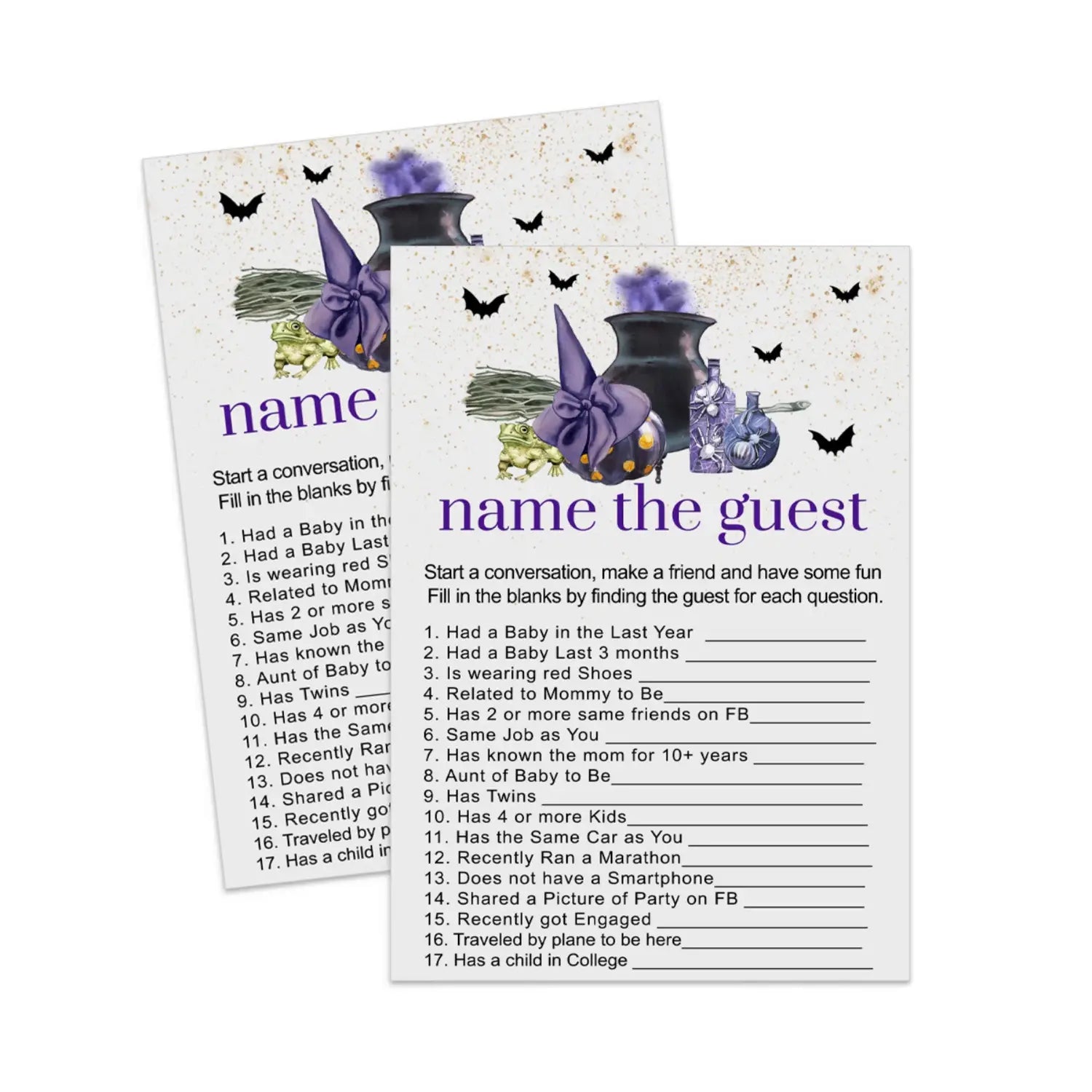 A baby is brewing shower find the guest game printable download halloween - party games