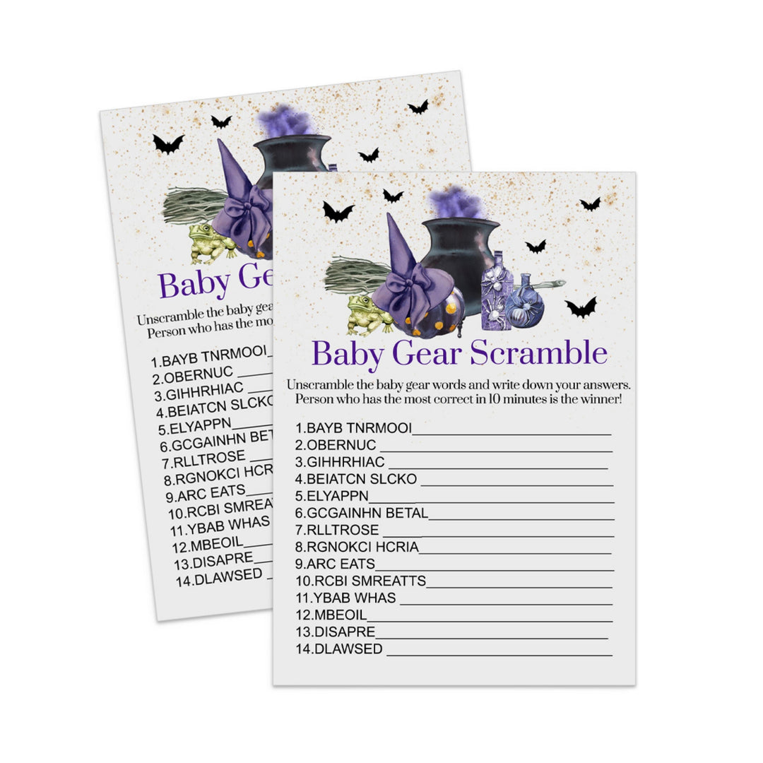 A Baby is Brewing Baby Shower Word Scramble Game  Unscramble the Baby Babble  Fun & Interactive Printable PDF  Instant Digital Download - Paper Clever Party