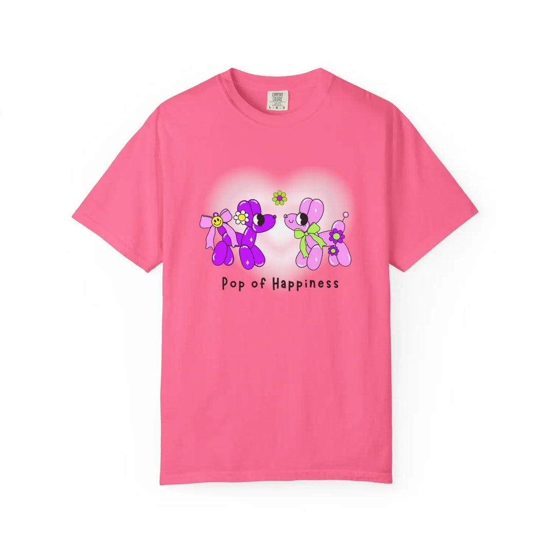 Balloon animal graphic unisex tee pop of happiness t-shirt stand out gift shirt vibrant design top comfortable casual