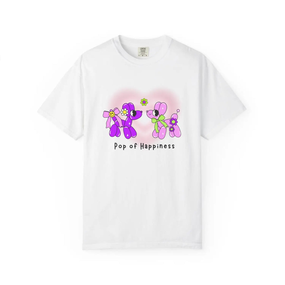 Balloon animal graphic unisex tee pop of happiness t-shirt stand out gift shirt vibrant design top comfortable casual