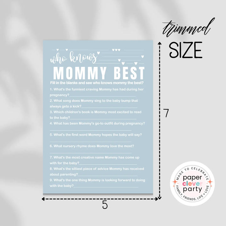 Blue baby shower games instant download printable activities coed diy party bundle kit
