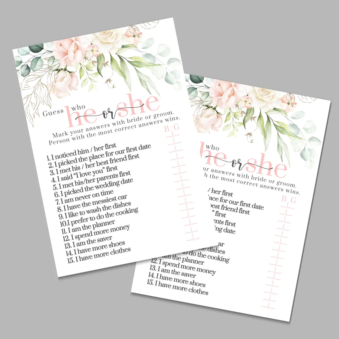 Blush blooms bridal shower game instant download diy fun printable activities wedding pdf - party games