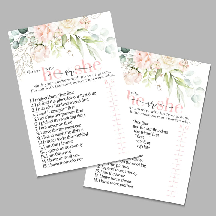 Blush blooms bridal shower game instant download diy fun printable activities wedding pdf - party games
