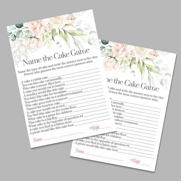 Blush blooms bridal shower game instant download diy fun printable activities wedding pdf - party games
