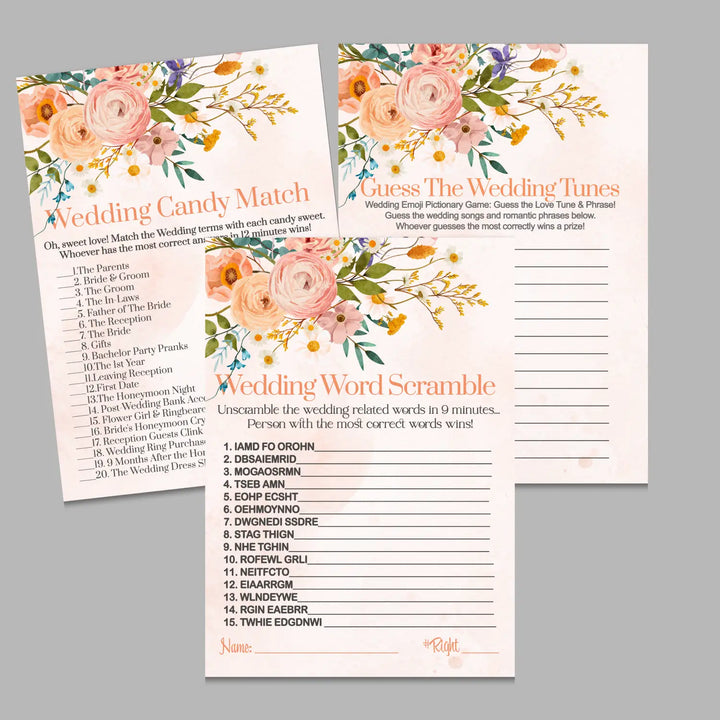 Boho terracotta bridal shower game instant download diy fun printable activities wedding pdf - party games
