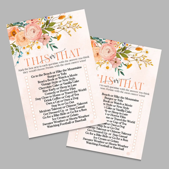 Boho terracotta bridal shower game instant download diy fun printable activities wedding pdf - party games