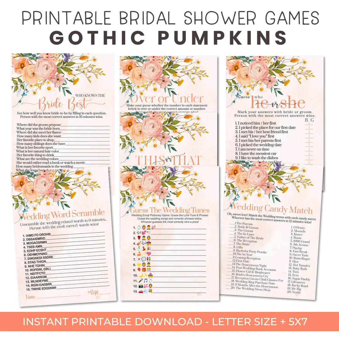 Boho terracotta bridal shower game instant download diy fun printable activities wedding pdf - party games