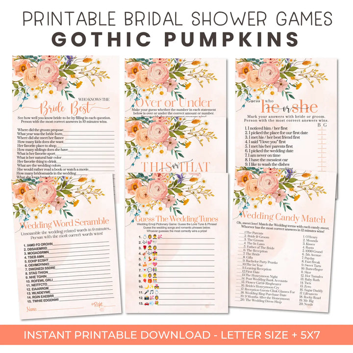 Boho terracotta bridal shower game instant download diy fun printable activities wedding pdf - party games