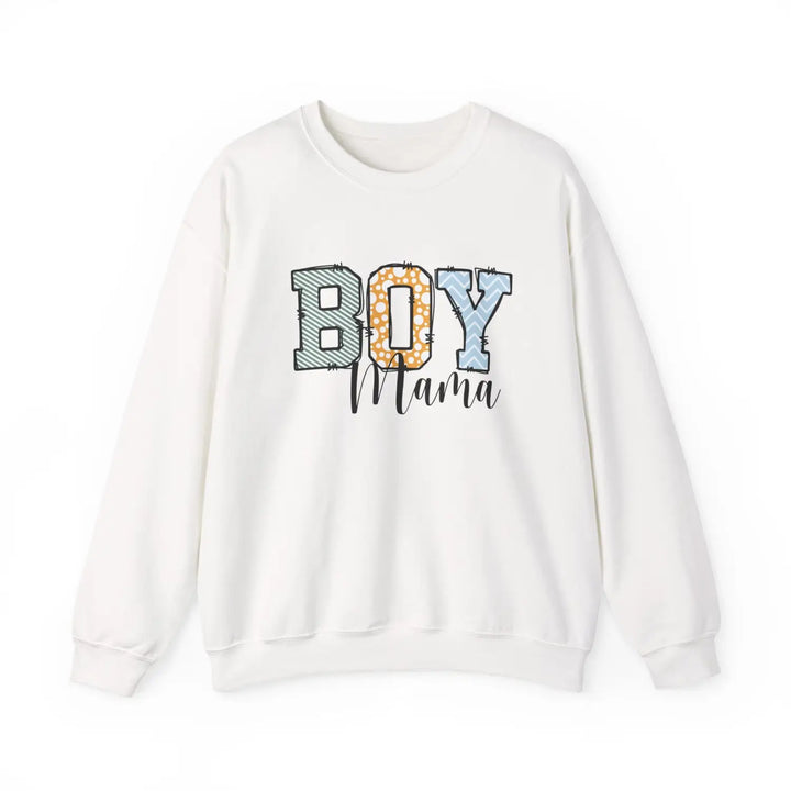 Boy mama crewneck sweatshirt cozy gift for moms baby shower cute parenting apparel mother’s day casual wear pregnancy
