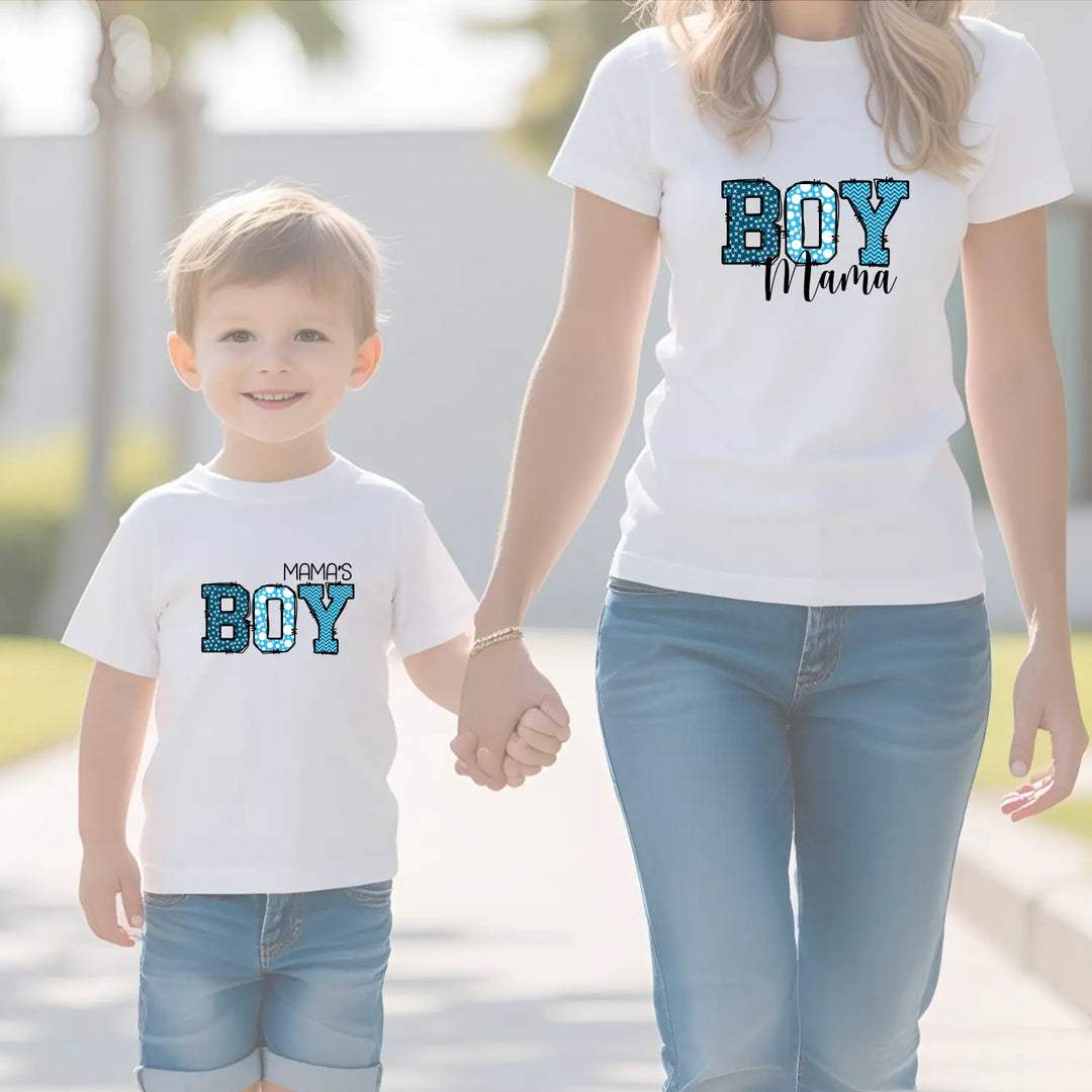 Boy mama women’s softstyle tee colorful graphic mom gift t-shirt proud shirt casual wear family idea