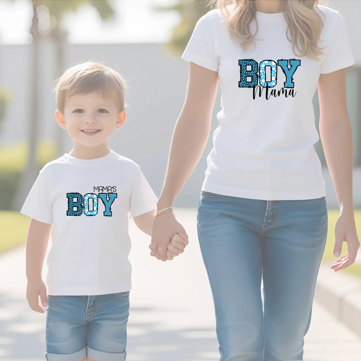 Boy mama women’s softstyle tee colorful graphic mom gift t-shirt proud shirt casual wear family idea