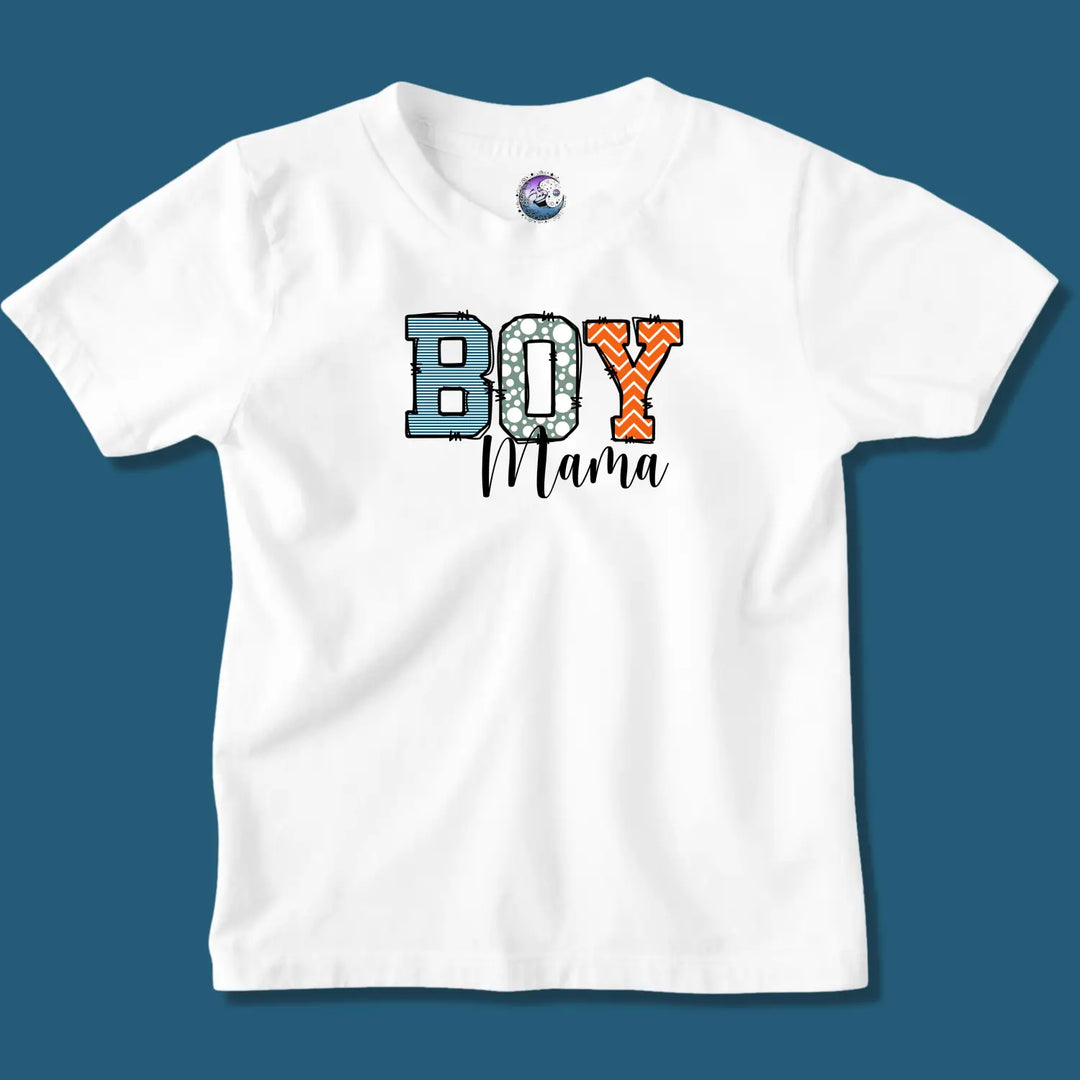 Boy mama women’s softstyle tee fun graphic mom gift t-shirt proud shirt casual baby shower pregnancy announcement outfit