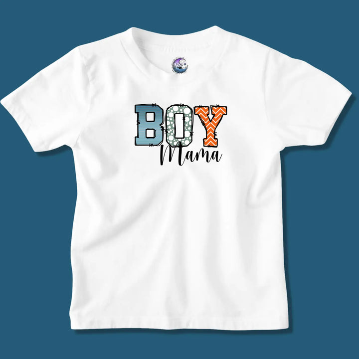 Boy mama women’s softstyle tee fun graphic mom gift t-shirt proud shirt casual baby shower pregnancy announcement outfit