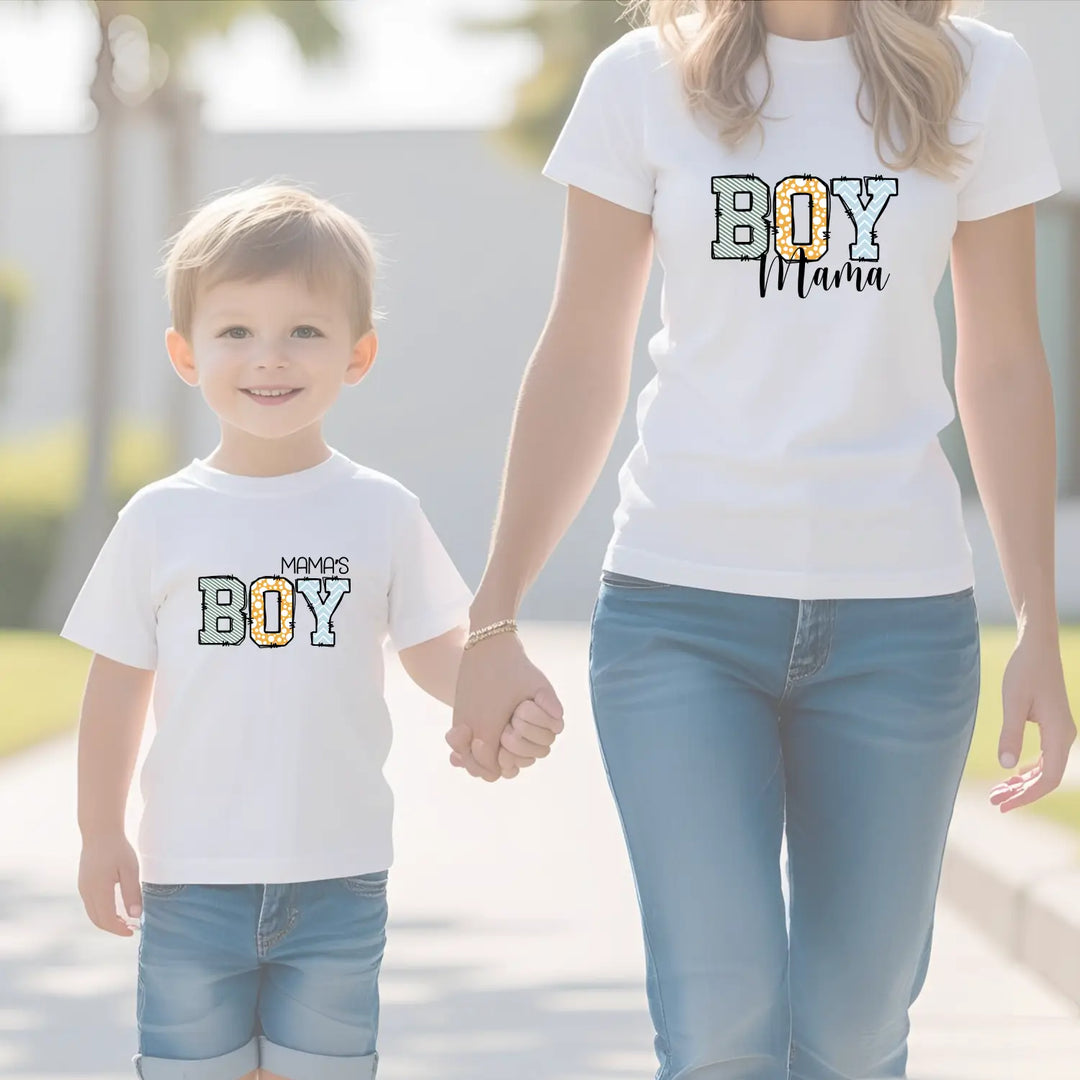 Boy mama women’s softstyle tee fun graphic mom gift t-shirt proud shirt casual baby shower pregnancy announcement outfit