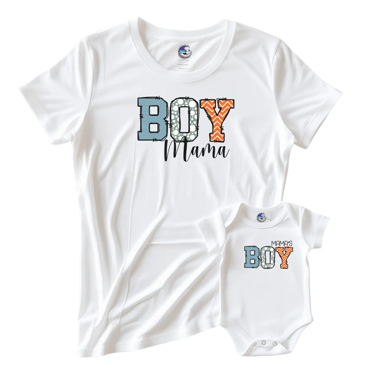 Boy mama women’s softstyle tee fun graphic mom gift t-shirt proud shirt casual baby shower pregnancy announcement outfit