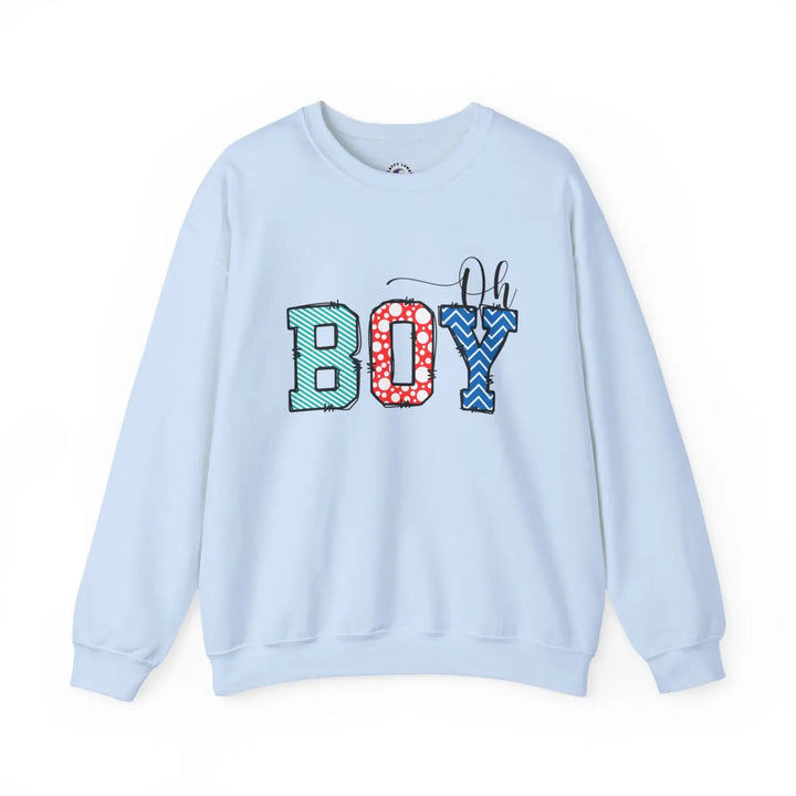 Oh boy sweatshirt for mommy cute baby shower gift fun mom to be pregnancy announcement cozy unisex fleece bright