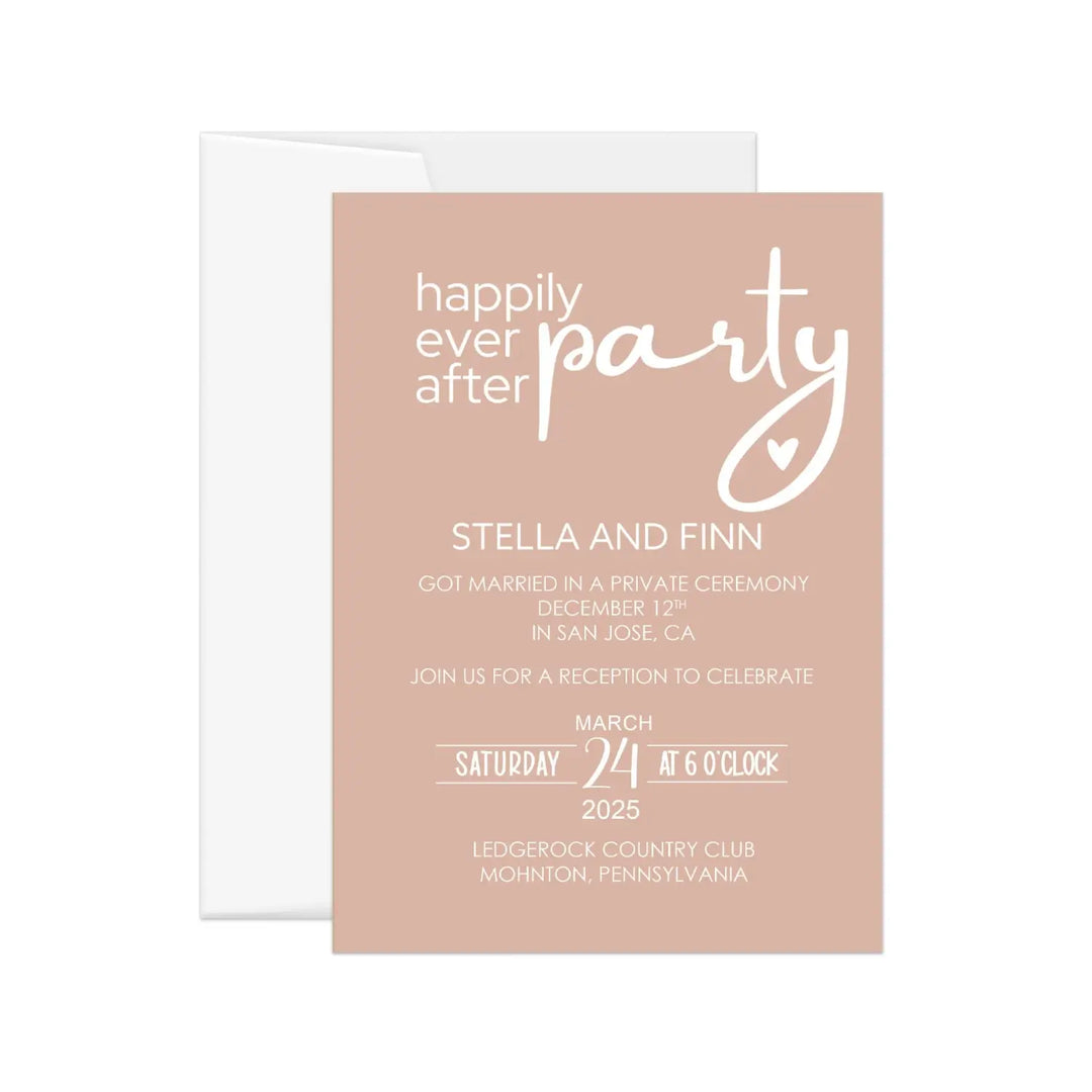 Canyon Glow Wedding Invitations for Reception Personalized - Paper Clever Party