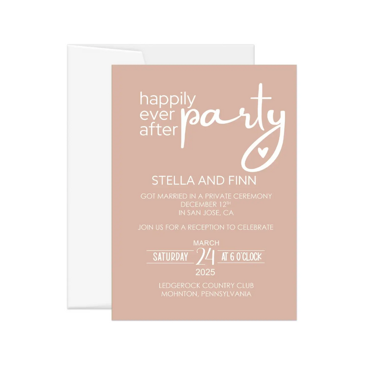 Canyon Glow Wedding Invitations for Reception Personalized - Paper Clever Party