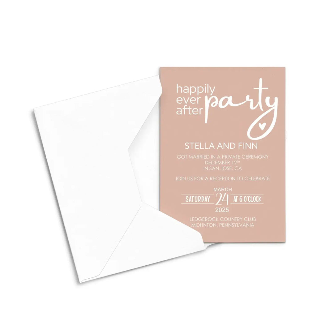 Canyon Glow Wedding Invitations for Reception Personalized - Paper Clever Party