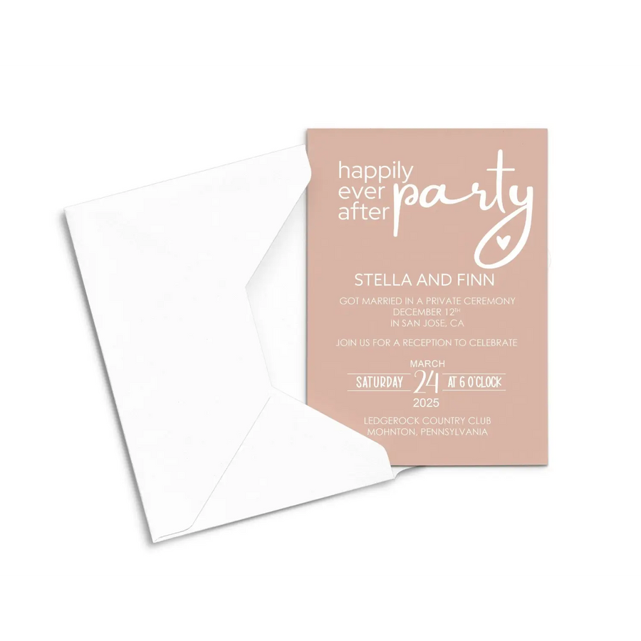 Canyon Glow Wedding Invitations for Reception Personalized - Paper Clever Party