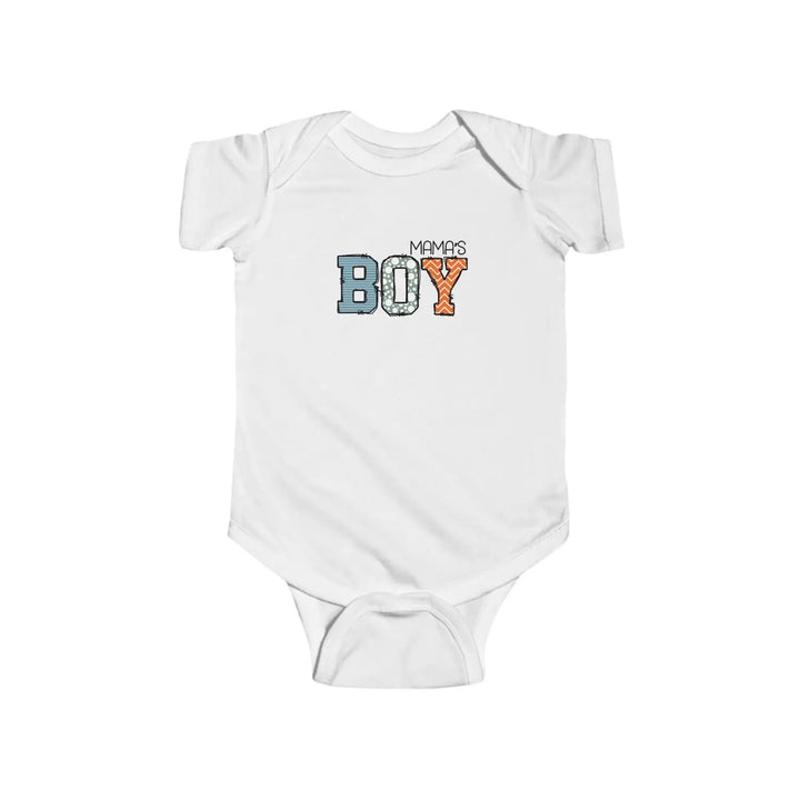 Cute baby bodysuit with mama’s boy design infant clothing for shower birthdays newborn gift unisex wear family matching