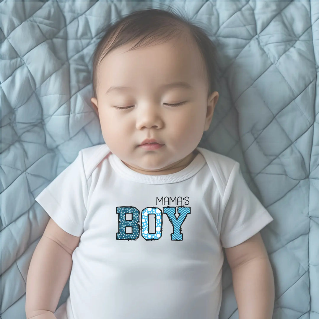 Cute baby bodysuit with mama’s boy design infant clothing for showers birthdays newborn gift unisex wear everyday