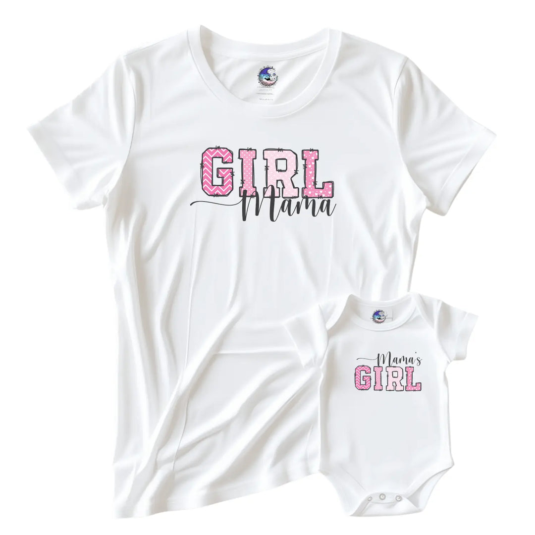 Cute baby bodysuit with mama’s girl design infant clothing for shower gifts birthdays newborn parents gift pink mommy