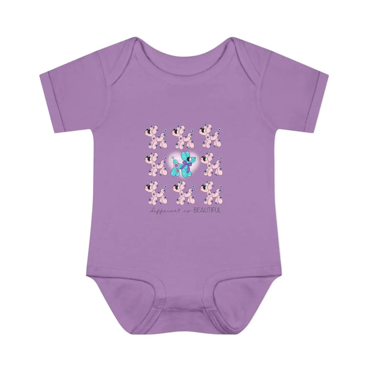 Different is beautiful baby bodysuit balloon animal infant onesie motivational inspiring gift 0-24 months cute shower