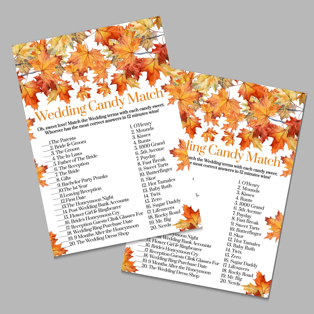Fall in love bridal shower game instant download diy fun printable activities wedding pdf - party games