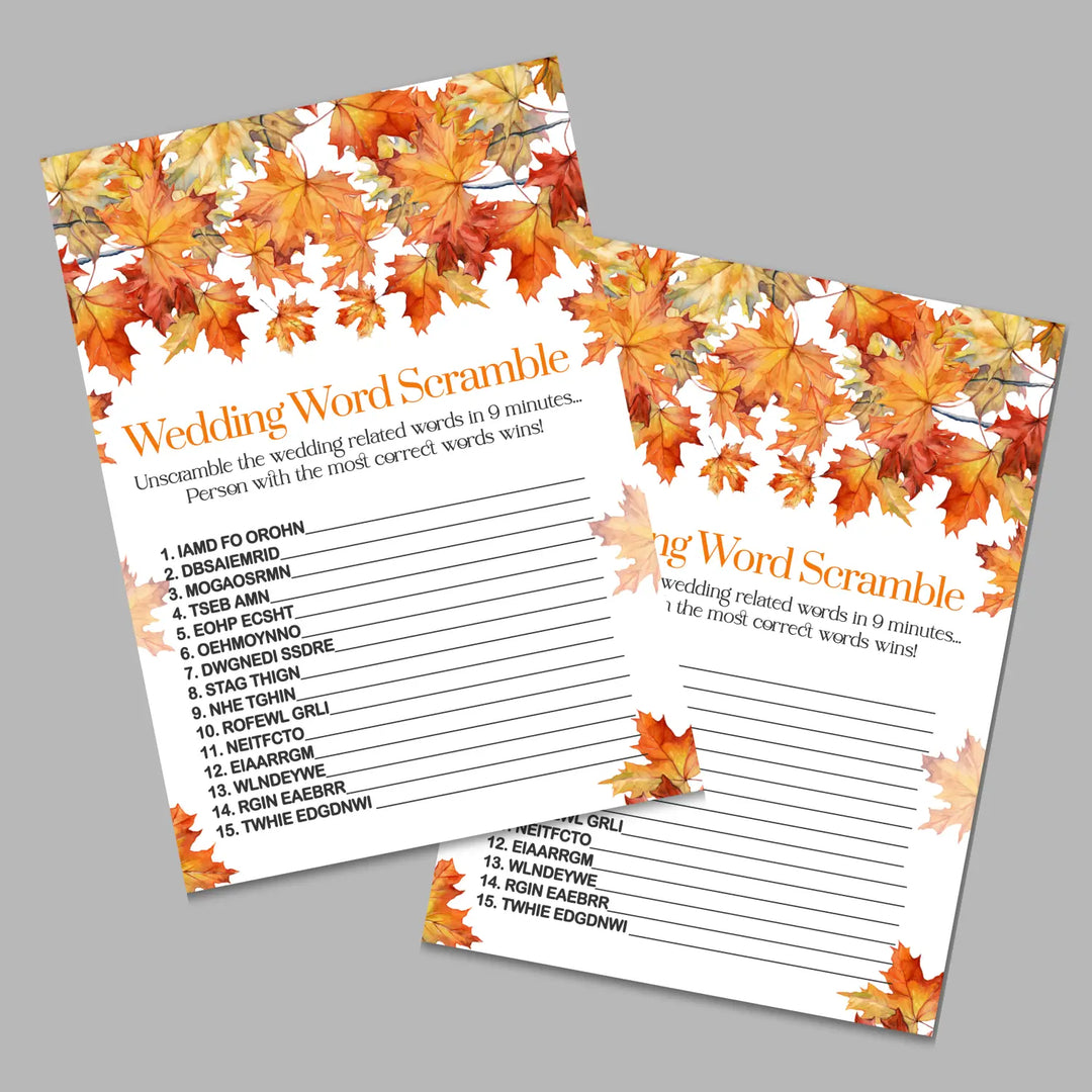Fall in love bridal shower game instant download diy fun printable activities wedding pdf - party games