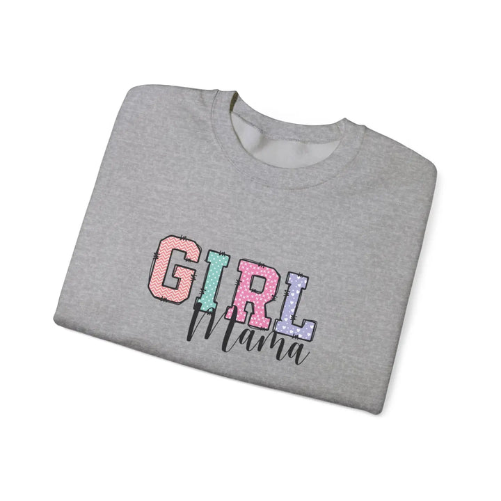 Girl mama crewneck sweatshirt cozy gift for moms cute parenting apparel mother’s day casual wear family gatherings baby
