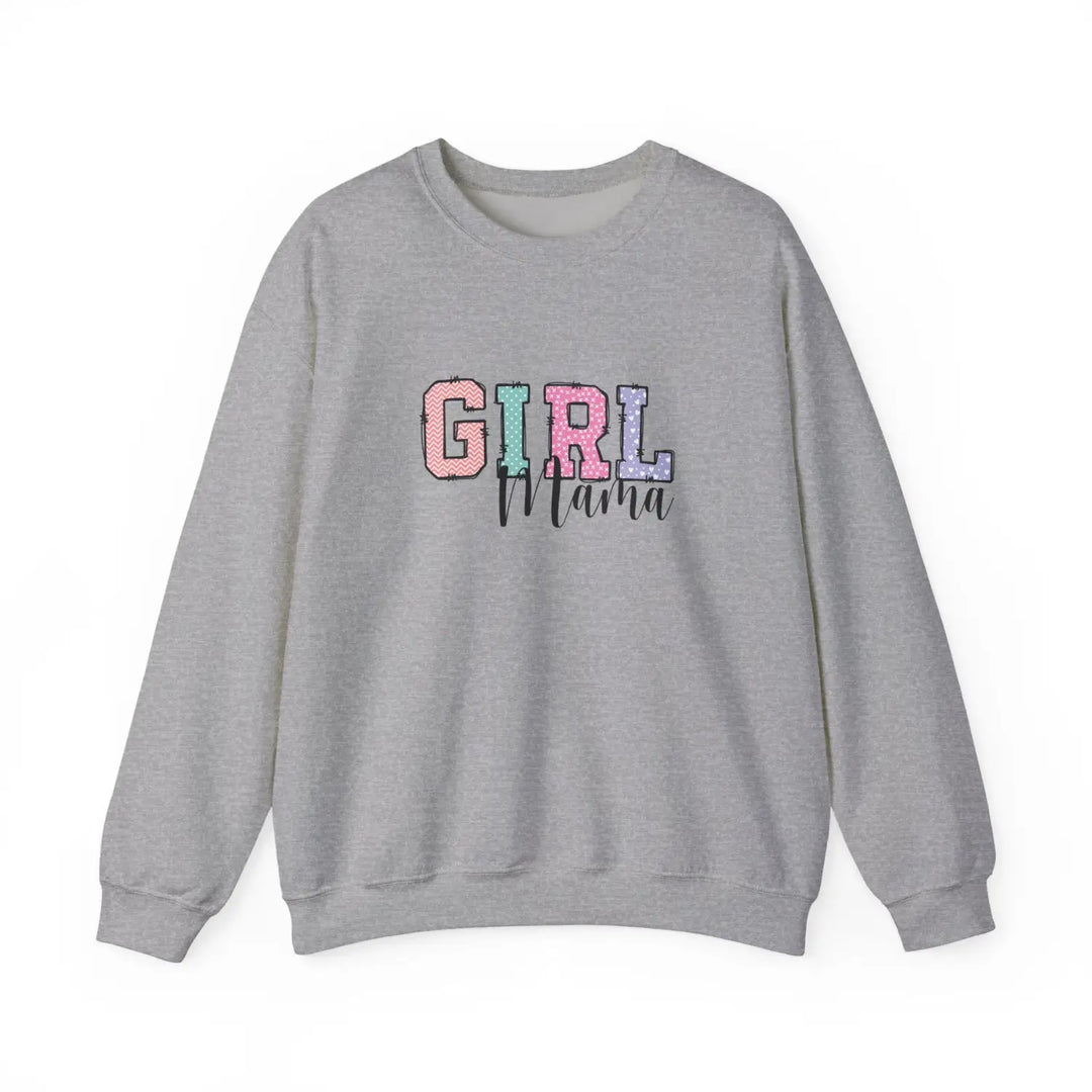 Girl mama crewneck sweatshirt cozy gift for moms cute parenting apparel mother’s day casual wear family gatherings baby