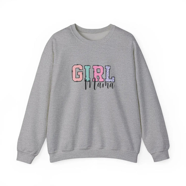 Girl mama crewneck sweatshirt cozy gift for moms cute parenting apparel mother’s day casual wear family gatherings baby