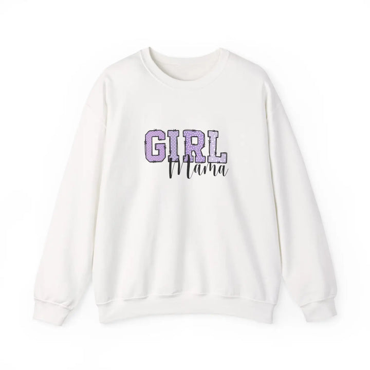 Girl mama crewneck sweatshirt lilac gift for mom cute parenting apparel mother’s day wear baby shower outift pregnancy