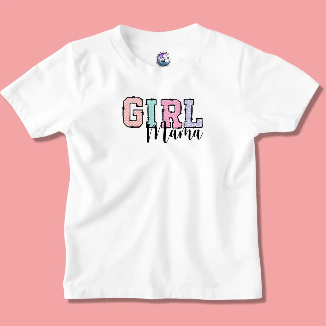 Girl mama women’s softstyle tee colorful graphic mom gift t-shirt proud shirt casual wear family idea life baby shower